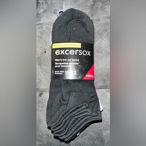 New Men’s Low Cut Socks 10 pairs Sz 10-13 Excersox